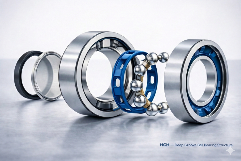 بلبرینگ شیار عمیق و اجزای تشکیل‌دهنده آن